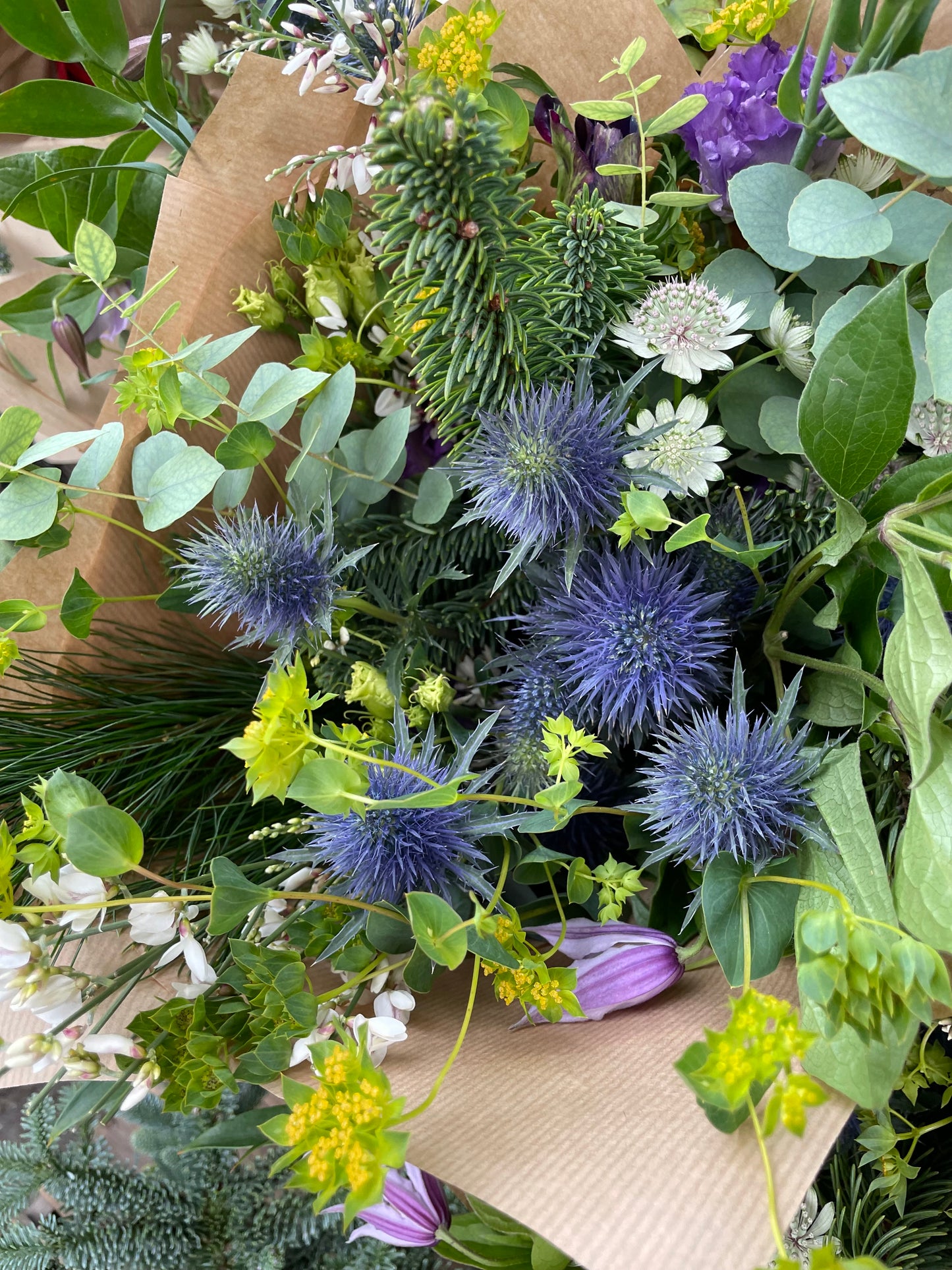 Broughton Street Flowers Christmas Wildflower bouquet