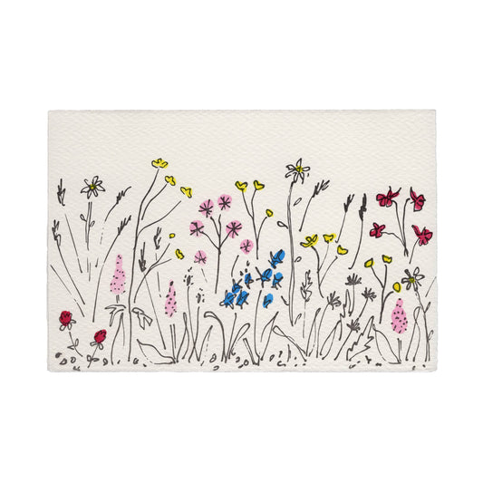 Scribble & Daub Hand Finished Valentine's Day Cards - Meadow (for the charity Mind)