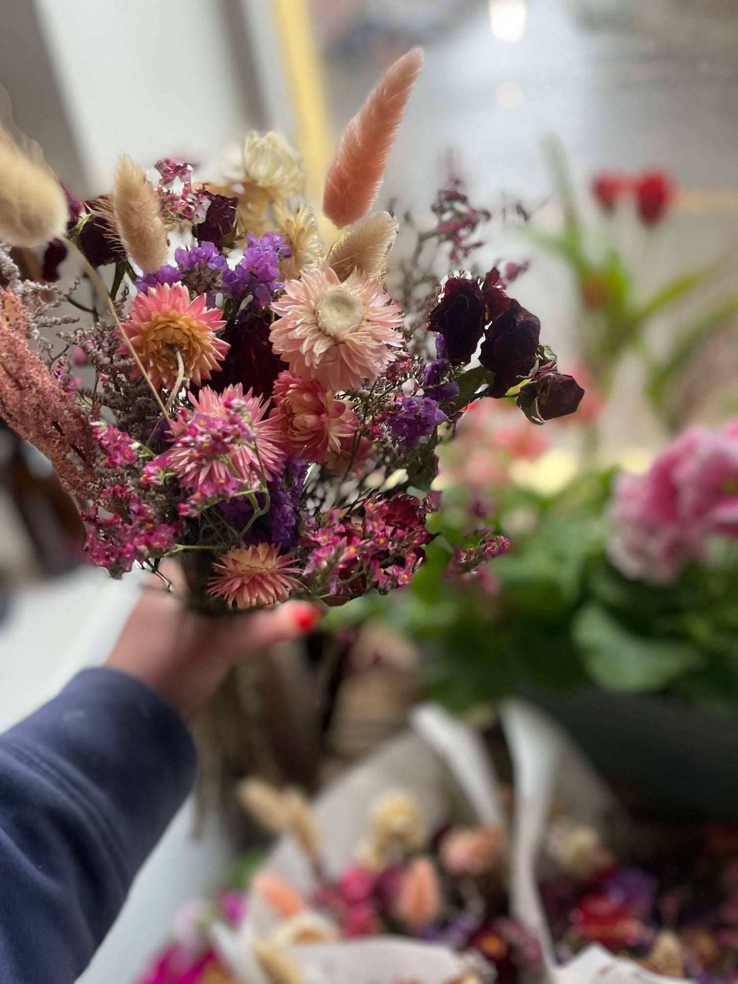 Everlasting love dried posy