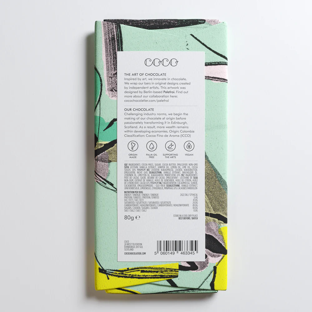 Gin & Tonic CoCo Dark Chocolate bar