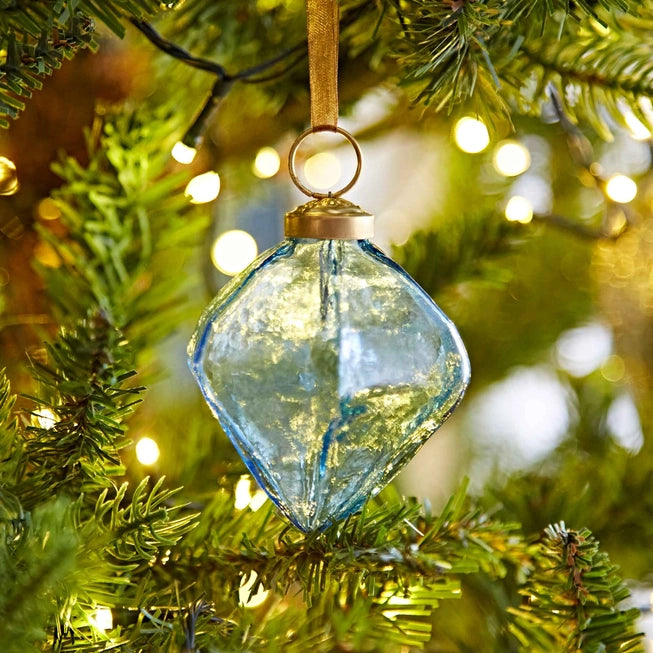 Fairtrade Hand-blown Recycled Glass baubles