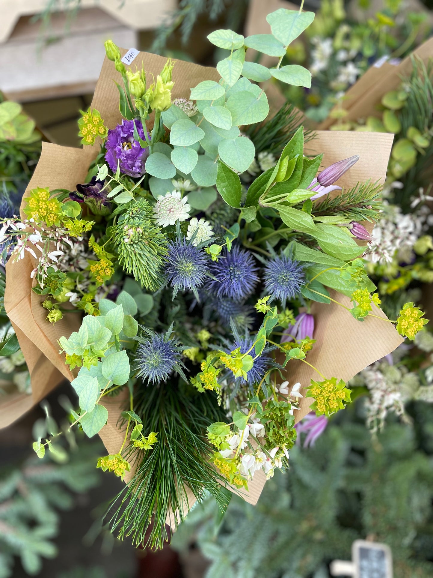 Broughton Street Flowers Christmas Wildflower bouquet